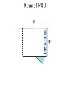 6' X 6' Multiple PRO Full Stall Dog Kennels ADDITIONAL STALLS