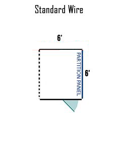 6' X 6' Multiple Standard Full Stall Dog Kennels ADDITIONAL STALLS