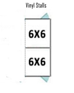  6' X 6' Multiple Vinyl Back To Back Dog Kennels ADDITIONAL STALLS