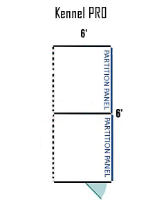  6' X 6' Multiple Pro Back To Back Dog Kennels ADDITIONAL STALLS