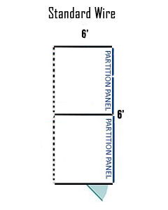  6' X 6' Multiple Standard Back To Back Dog Kennels ADDITIONAL STALLS