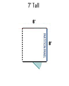 6' X 8' Multiple 7' Tall Full Stall Dog Kennels ADDITIONAL STALLS