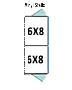 6' X 8' Multiple Vinyl Back To Back Dog Kennels ADDITIONAL STALLS