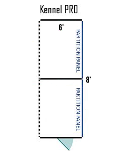  6' X 8' Multiple Pro Back To Back Dog Kennels ADDITIONAL STALLS