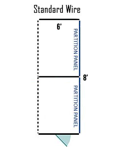  6' X 8' Multiple Standard Back To Back Dog Kennels ADDITIONAL STALLS