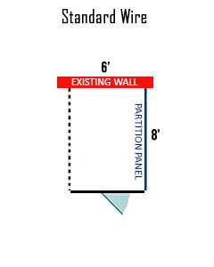 6' X 8' Multiple Standard No Back Dog Kennels ADDITIONAL STALLS