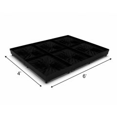 6' X 8' Quick N' Clean Modular Plastic Drain Deck 