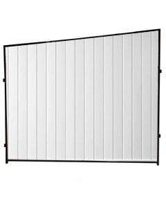 Single 8' - 7' Tall Angled Vinyl Side Panel