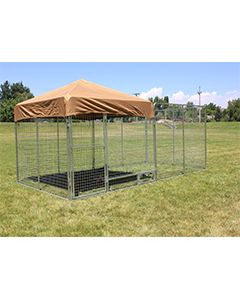 8' X 16' Complete PRO Kennel (Galvanized)