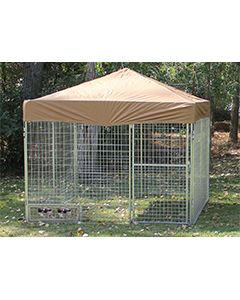 8' X 8' Complete PRO Kennel (Galvanized)