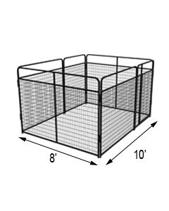 8' X 10' Basic Standard Dog Kennel(Powder-Coated)