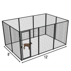 8' X 12' Basic Yard Boss Dog Kennel (Powder-Coated)