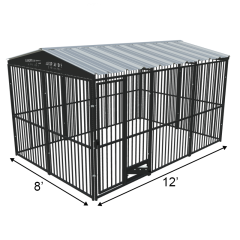 8' X 12' Complete European Boss Dog Kennel