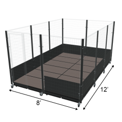 8' X 12' Quick N Clean Drain Deck Kennel Insert Kit (Kennel Not Included)