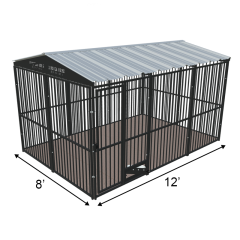 8' X 12' Ultimate European Boss Dog Kennel