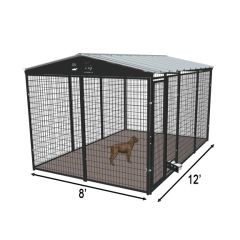 8' X 12' Ultimate Yard Boss Dog Kennel (Powder-Coated)
