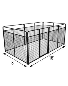 8' X 14' Basic Standard Dog Kennel(Powder-Coated)