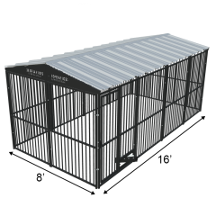 8' X 16' Complete European Boss Dog Kennel