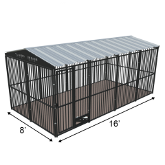 8' X 16' Ultimate European Boss Dog Kennel