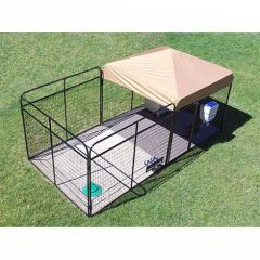 8' X 16' ULTIMATE DOG KENNEL Standard (Powder-Coated)