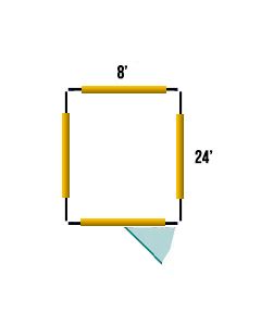 8' X 24' Climbing Prevention System