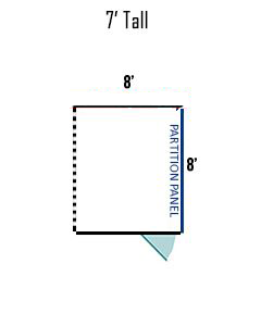 8' X 8' Multiple 7' Tall Full Stall Dog Kennels ADDITIONAL STALLS