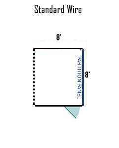 8' X 8' Multiple Standard Full Stall Dog Kennel ADDITIONAL STALLS
