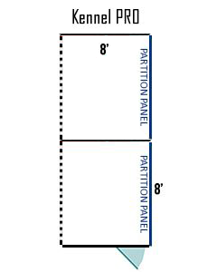  8' X 8' Multiple Pro Back To Back Dog Kennels ADDITIONAL STALLS