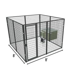 8' X 8' Yard Boss Condo Dog Kennel & Cube Dog House (Basic)