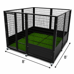 8' X 8' Quick N Clean Yard Boss Garage Kennel