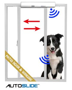 Standard Non-Locking Auto Slide Smart Tag Pet Door (For Sliding Doors & Windows)