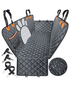 Deluxe 100% Waterproof Dog Car Seat Cover Nonslip