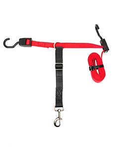 PupZip Vehicle Zipline Red Car Safty Harness Run