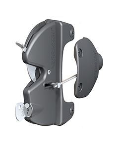 The ultimate, dual-lockable gravity latch W/ internal Push Button Access LLAAB 