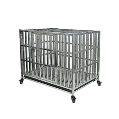 Single 1 Door Eco Tuff Stainless Steel Cage Bank W/ Caster Wheels (Clearance)