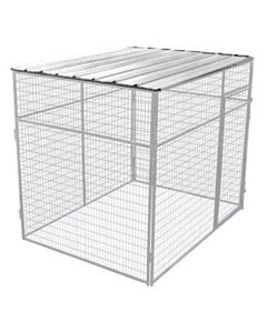 4' X 12' Flat Corrugated Metal Kennel/Run Roof