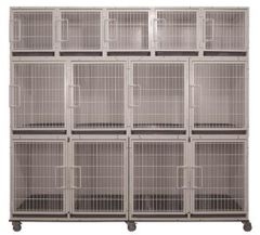 11 or 13 Unit Modular Powder Coated Cage Bank Kit