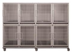 6 or 8 Unit Modular Powder Coated Cage Bank Kit