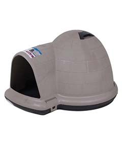 Heavy Duty Plastic Indigo Dog House Taupe 