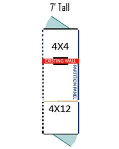 4' X 4' Inside 4' X 12' Outside Multiple 7' Tall Dog Kennels ADDITIONAL STALLS