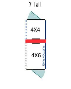 4' X 4' Inside 4' X 6' Outside Multiple 7' Tall Dog Kennels ADDITIONAL STALLS