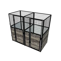 Multiple 4' X 4' Luxury Welded Wire Full Stall Suites x2