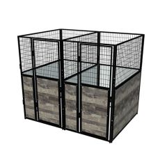 Multiple 4' X 6' Luxury Welded Wire Full Stall Suites x2