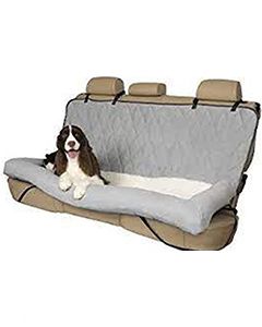 Car Cuddler Large Gray Backseat Plush Car Bed