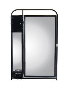 Single 4' X 6' Standard Wire Tempered Glass Kennel Door