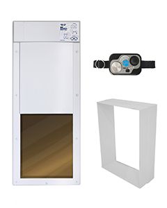 Large 12" X 16" Wall Mounted Power Pet Door (WiFi & Pet Controlled)