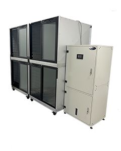 Quick N Clean AutoWash 4 Unit Double Stack Galvanized Kennel System