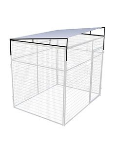 8’ X 8’ Inline Sloped Corrugated Metal Kennel/Run Roof