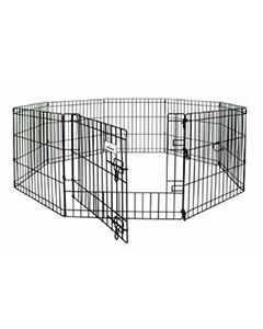Portable Exercise Pen W/Door 8/Panels 30" X 24"