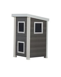 Two Story Outdoor Feral Cat Townhouse